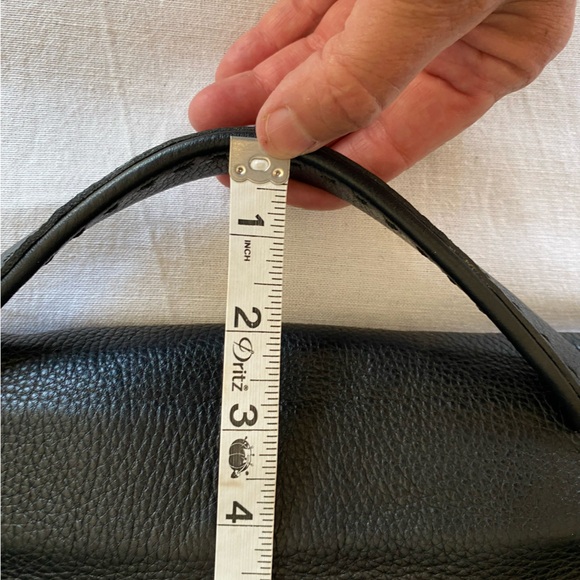 Black Leather Crossbody Bag - Picture 13 of 16